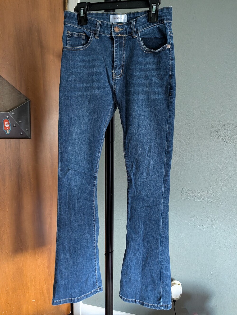 BAMBOO Blue Women's Flared Jeans